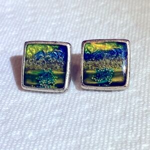 Chico's Multicolor Square Earrings